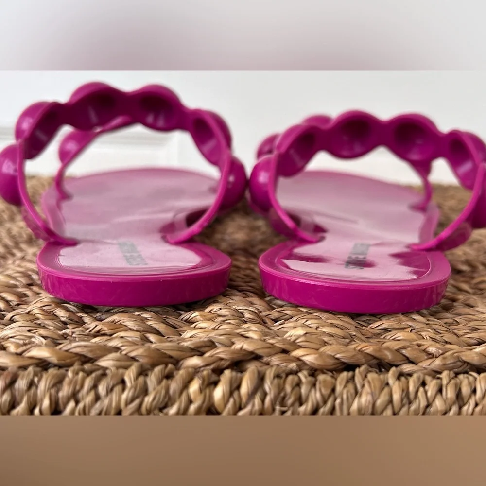 Steve Madden Zaza Bubble Strap‎ Slide Sandals Bright Pink Size 9 - Picture 4 of 10